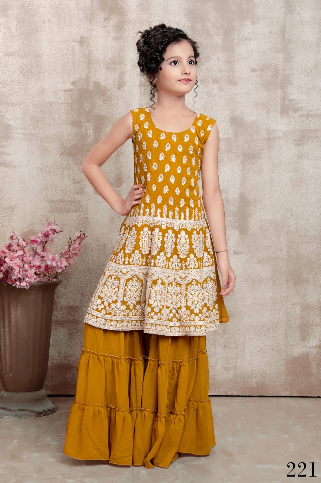 Vardan Ethnic Aaradhna Vol 31 Faux Georgette Wholesale Kidswear Lehenga Catalog — Singles, MPA wholesale from Surat - Gallery Image 3
